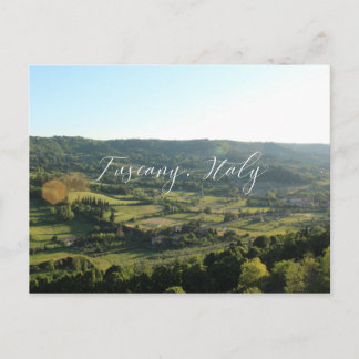 Toscana, vykort för Italien