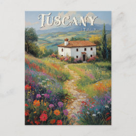 Toscanany Travel Postcard - Scene för Italien av V Vykort