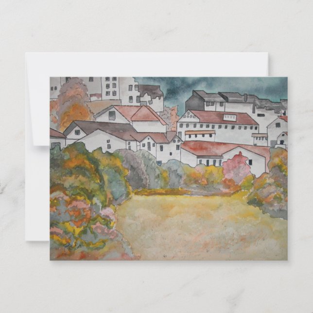 Toscanisk Italien, vattenfärgsmålning (Framsida)