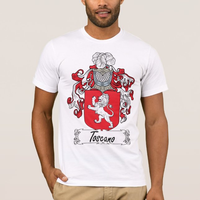Toscano familjvapensköld tee (Framsida)