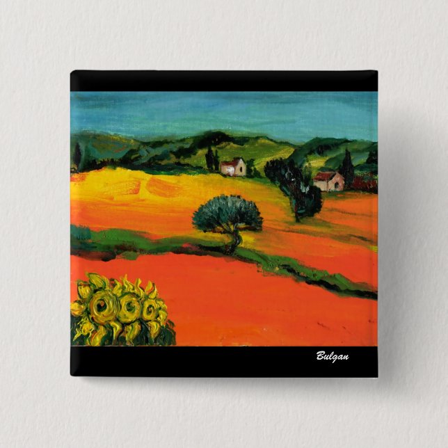 TOSCENS LANDSKAP MED SOLROSOR KNAPP (Framsida)