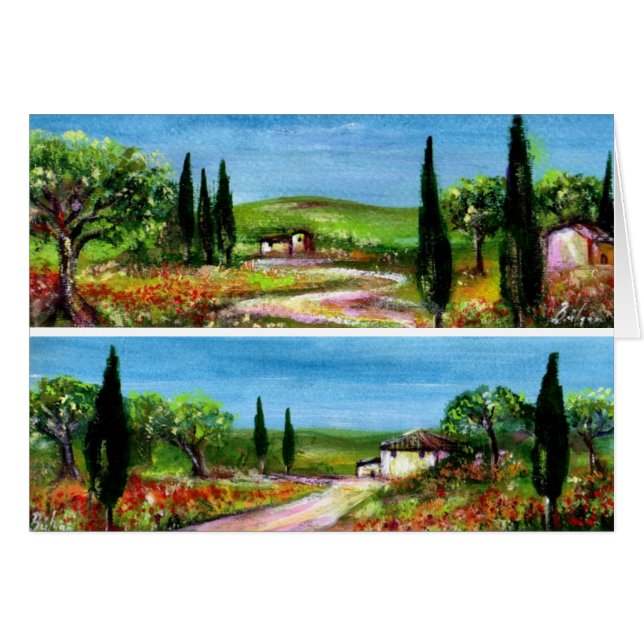 TOSCENS LANDSKAPER HÄLSNINGSKORT (Framsidan Horizontal)