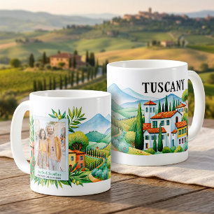 Toscenska presentkort med foto & namn kaffemugg
