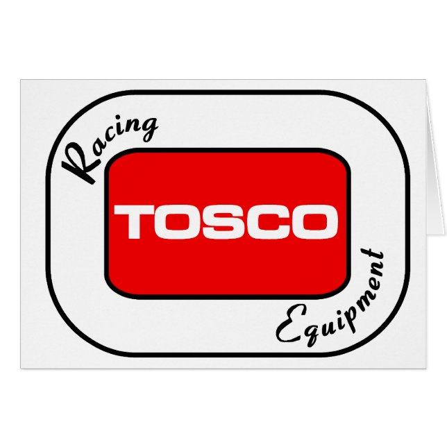 TOSCO-tävlautrustning Hälsningskort (Framsidan Horizontal)