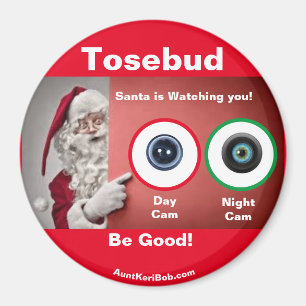 Tosebud Santa tittar på Magnet