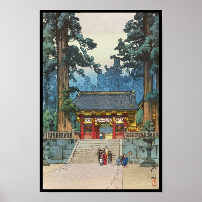 Toshogu Shrine Hiroshi Yoshida japanese bra art Poster (Framsidan)