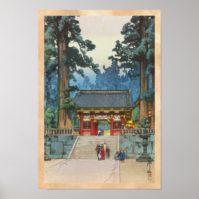Toshogu Shrine Hiroshi Yoshida japanese bra art Poster (Framsidan)