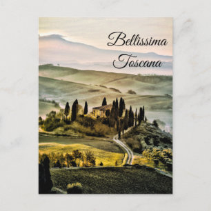 *~* Toskana . Bellissima Toscana Italienska språke Vykort