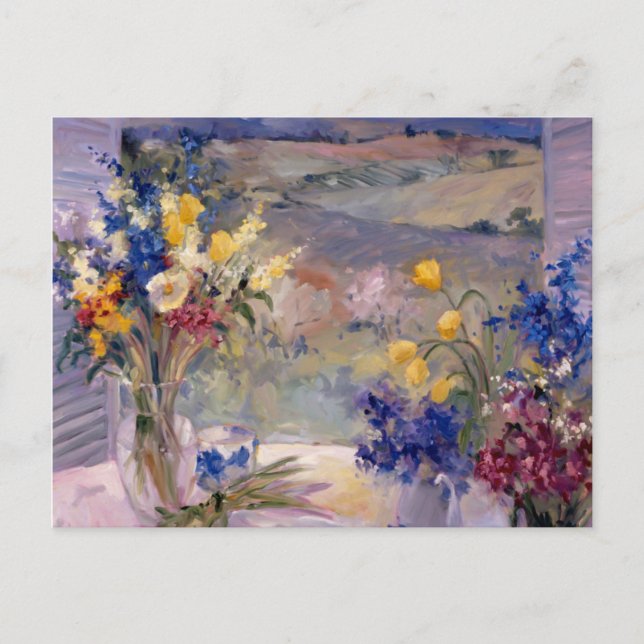 Toskana Blommigt Vykort (Framsida)