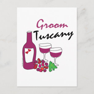 Toskana Bröllop, Groom Vykort