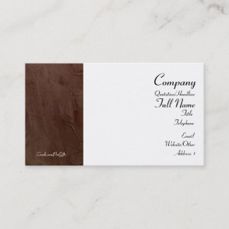 Toskana Burgundy-Affärskort Visitkort