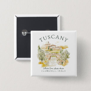 Toskana Florence Italien - Serene Summer Landscape Knapp