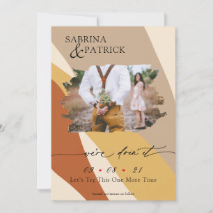 Toskana Gult Rust Beige Modern Abstrakt Photo Spara Datumet