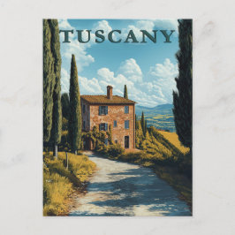 Toskana, Idyllic Italiana Landstryside Vykort