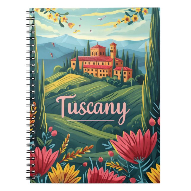 Toskana Italien Anteckningsbok (Framsidan)