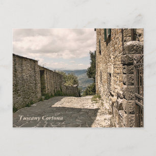 Toskana. Italien. Cortona Vykort