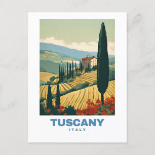 Toskana Italien Exotic Travel Retro Vykort