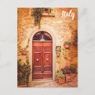 Toskana Italien Italy Door Travel Photo Vykort