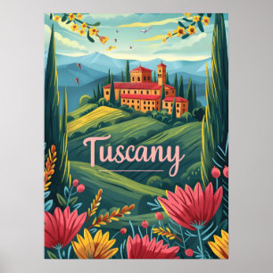 Toskana Italien Poster