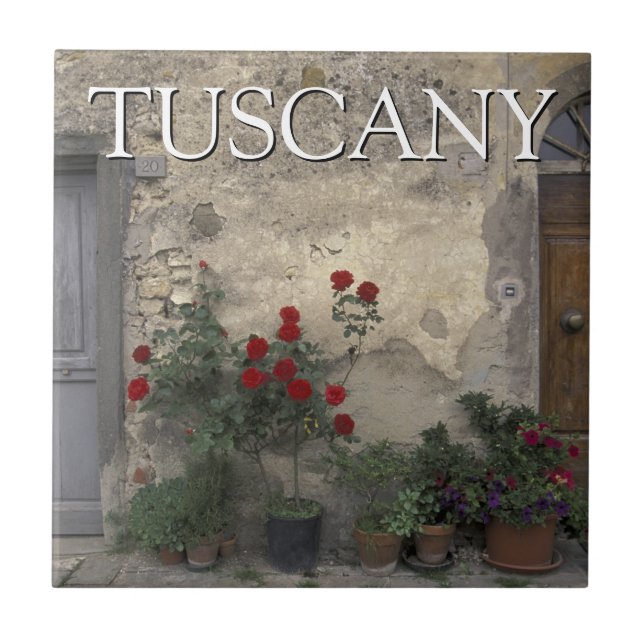 Toskana, Italien | Toskana Doorway Kakelplatta (Framsidan)