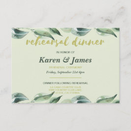 Toskana Olive Garden Rehearsal Dinner-inbjudan Inbjudningar