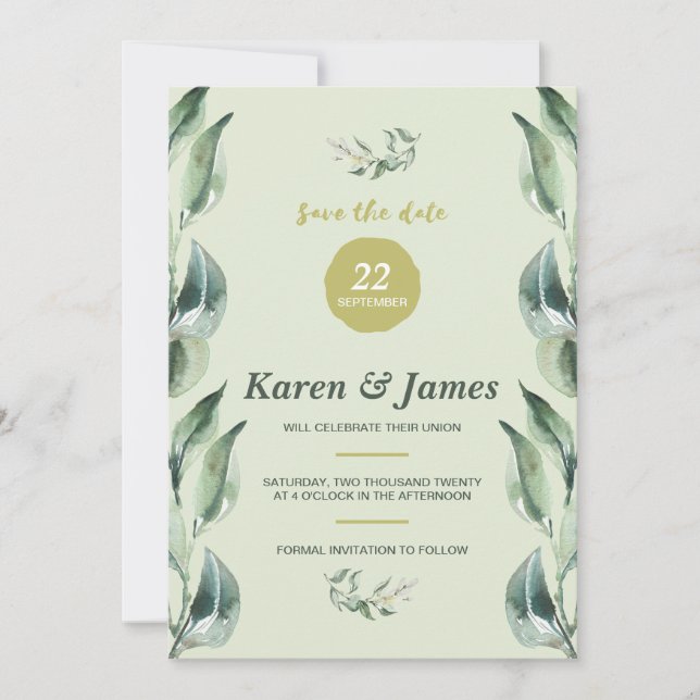 Toskana Olive Garden Spara datumfoto Spara Datumet (Framsida)