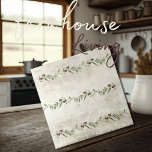 Toskana Olive & Grenar i Rustic Watercolor Kakelplatta<br><div class="desc">Rustiska vattenfärgade olivoljefärgar av grenar. Blanda och matcha med andra plattor för att skapa perfektens utseende. 100 % kundtillfredsställelse med "Zazzle" varje dag.</div>