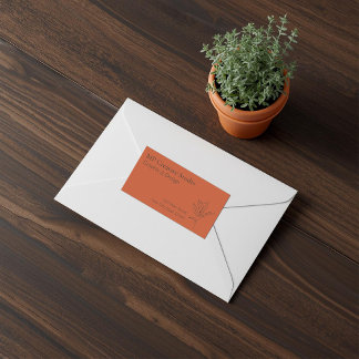 Toskana Rustic Elegance Adressetikett