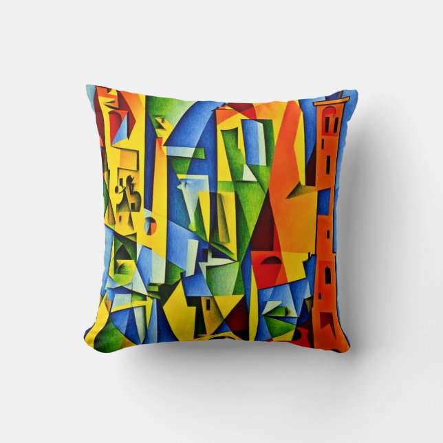 Toskana Torn Design Dekorativ kudde (Framsida)