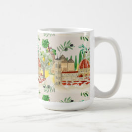 Toskana,Toscana,Italien,oliver,citroner, citrusfru Kaffemugg
