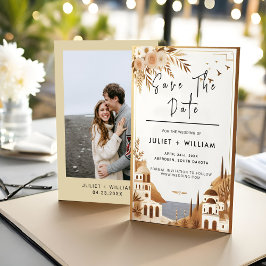 Toskansk italiensk kaffe Sorrento Bröllop Spara Datumet