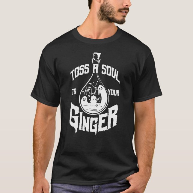 Toss en sjö till ditt Ginger-Rödhårig Scottish Gam T Shirt (Framsida)