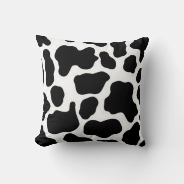 TOSS PILLOW - FAUX COW HIDE BY SERENITY - GIFTS KUDDE (Framsida)