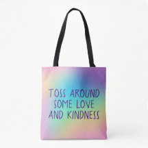 Toss runt lite Kärlek och skindness Tob-bag