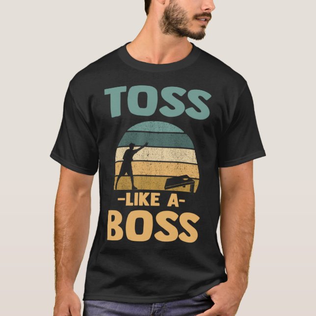 Toss som en Chef Bean Bag Gräsmatta Game Maj Toss  T Shirt (Framsida)