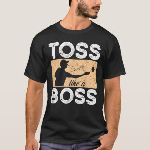 Toss som en Chef Bean Bag Toss Players Cornhole T Shirt