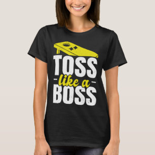 Toss som en Chef Cornhole Player Cornhole Bean Ba T Shirt