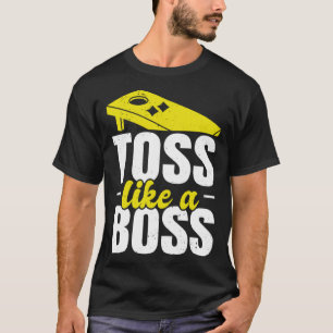 Toss som en Chef Cornhole Player Cornhole Bean Ba T Shirt