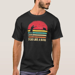 Toss som ett chef Cornhole Team Bean Bag Cornhål T Shirt