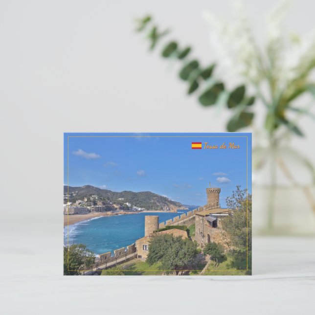 Tossa de Mar, Spanienresa Helg Vykort (Stående Fram)