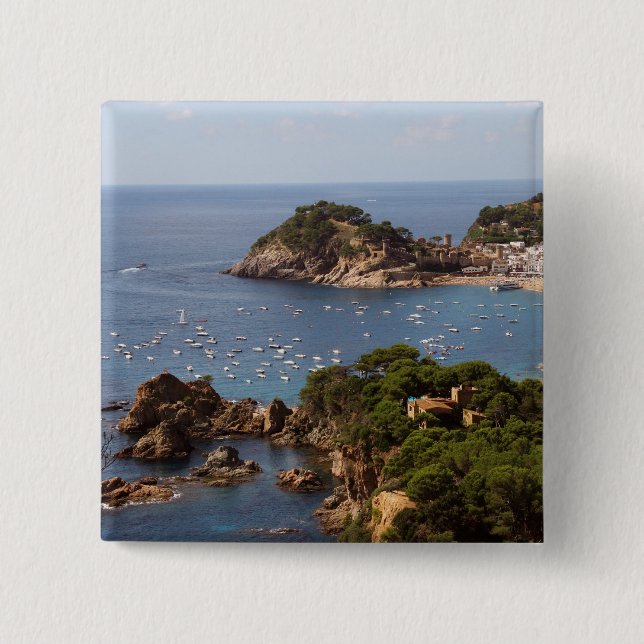 TOSSA DE MAR. Stad belägen i Costa Brava. Knapp (Framsida)