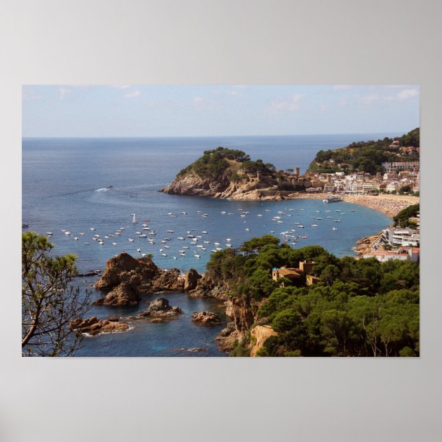 TOSSA DE MAR. Staden i Costa Brava. Poster (Framsidan)