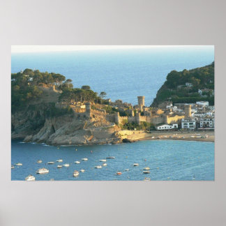 Tossa Del Mar, Costa Brava, Spanien Poster