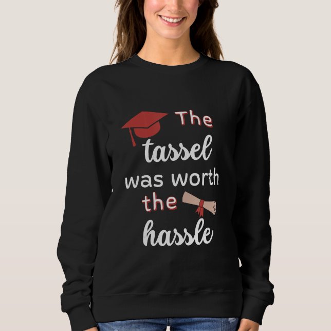 Tossan var mödan värd examen akademiker t shirt (Framsida)