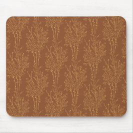 Tossed Floral Silhouette Botanical | Burnt Umber Musmatta
