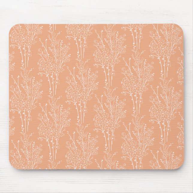 Tossed Floral Silhouette Botanical | Soft Apricot  Musmatta (Framsidan)