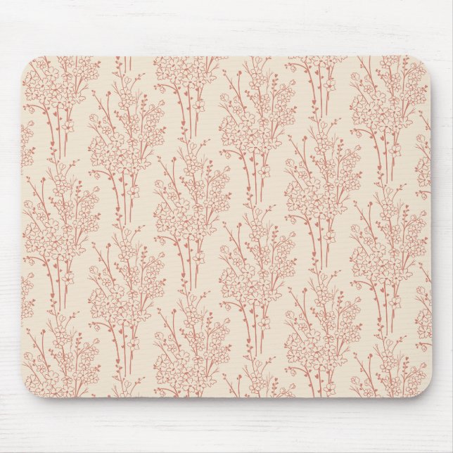 Tossed Floral Silhouette Botanical | Warm Sand Musmatta (Framsidan)