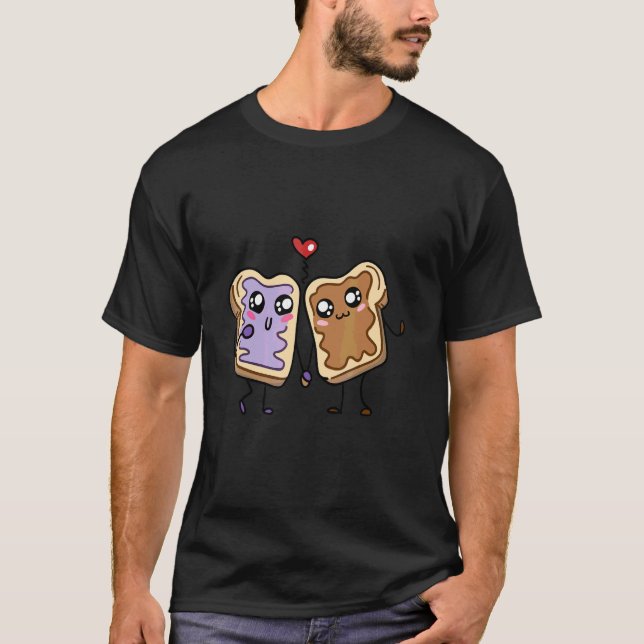 Tost med sylt och jordnötter t shirt (Framsida)
