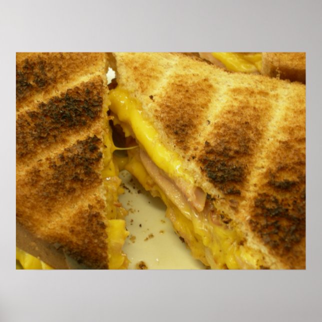 Tostad skinka och ost poster (Framsidan)