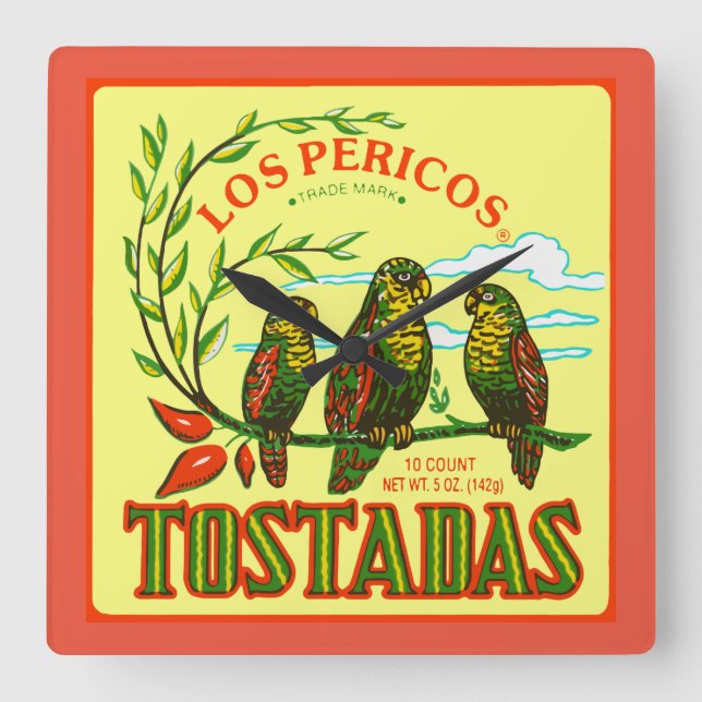 TOSTADAS FYRKANTIG KLOCKA (Framsida)